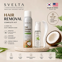 SVELTA Korean Bikini Hair Removal Cream Mousse, Arms & Underarms,Back to School