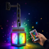 Lámpara pixel LED RGB, mando con 16 colores