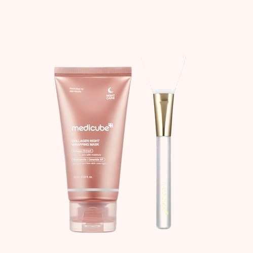 MEDICUBE Mascarilla de Colágeno de Noche + Cepillo de Silicona