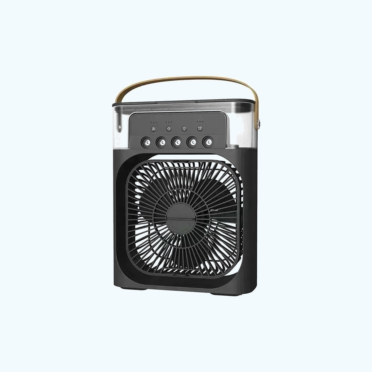 Ventilador 3 en 1 con humidificador y luz LED